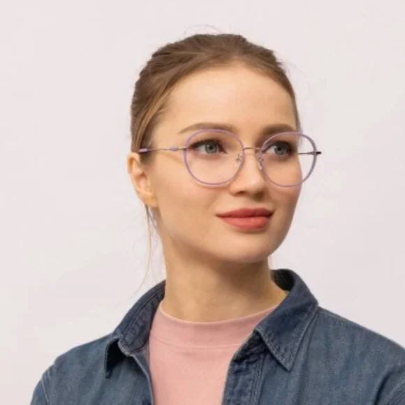 IC! Berlin THEDA M16100 810 Geometric Eyeglasses 51mm – Rose/Gold